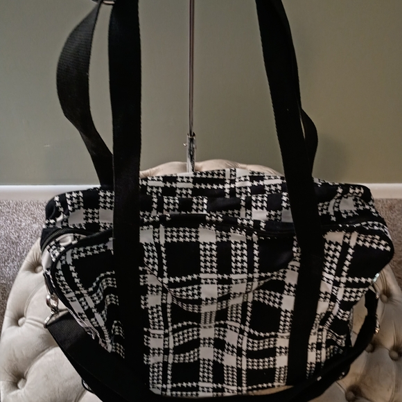 THIRTY ONE Away For The Weekend, Houndstooth Plaid, NWOT, Black And White - Picture 5 of 11